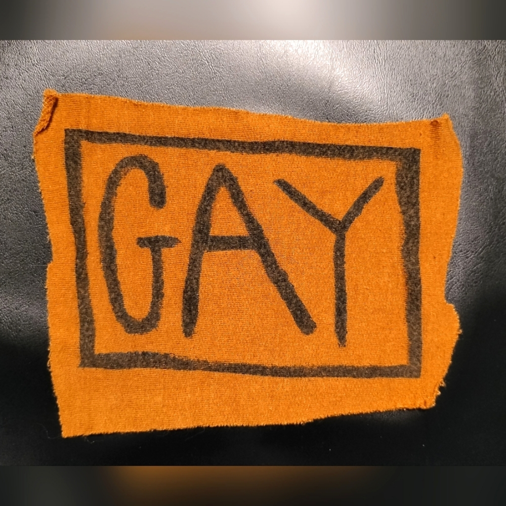Orange GAY Patch